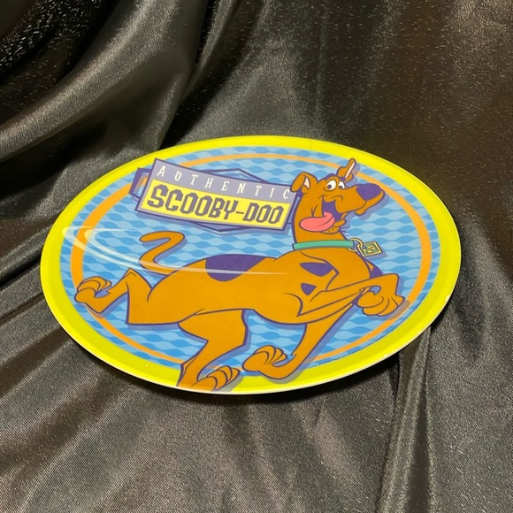 Authentic Scooby Doo Platter Plate blue green Hanna Barbara Gift Collectible - Picture 2 of 5